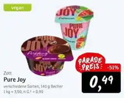 KONSUM Zott Pure Joy Angebot