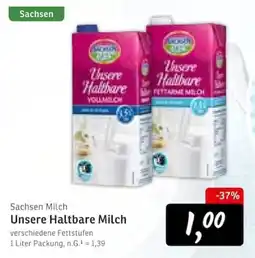 KONSUM Sachsen Milch Unsere Haltbare Milch Angebot