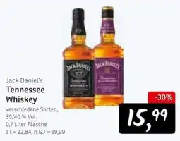 KONSUM Jack Daniel's Tennessee Whiskey Angebot