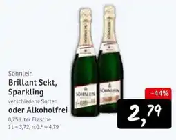 KONSUM Söhnlein Brillant Sekt, Sparkling Angebot
