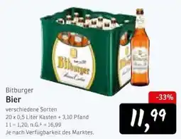 KONSUM Bitburger Bier Angebot