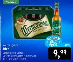 KONSUM Wernesgrüner Bier Angebot