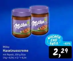 KONSUM Milka Haselnusscreme Angebot