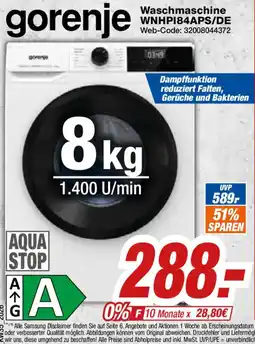 Expert Klein Waschmaschine gorenje Angebot