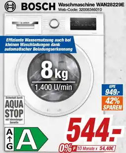 Expert Klein BOSCH Waschmaschine WAN28229E Angebot