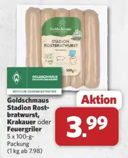 Combi Goldschmaus Stadion Rostbratwurst Angebot