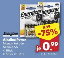 Combi Energizer Alkaline Power Angebot