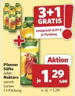 Combi Pfanner Säfte oder Nektare Angebot