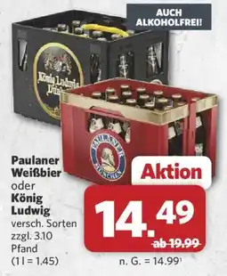 Combi Paulaner Weißbier oder König Ludwig Angebot
