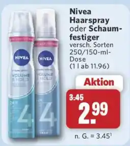 Combi Nivea Haarspray oder Schaumfestiger Angebot