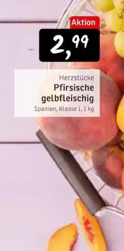 KONSUM Herzstücke Pfirsiche gelbfleischig Angebot