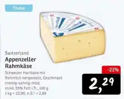 KONSUM Appenzeller Rahmkäse Angebot