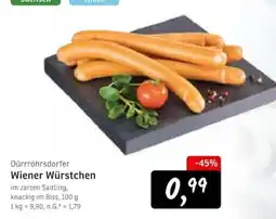 KONSUM Dürrröhrsдорfer Wiener Würstchen Angebot