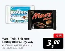 KONSUM Mars, Twix, Snickers, Bounty oder Milky Way Angebot