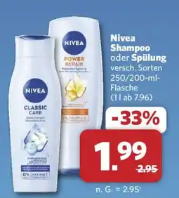 Combi Nivea Shampoo oder Spülung Angebot
