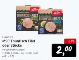 KONSUM Hawesta MSC Thunfisch Filet Angebot
