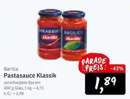 KONSUM Barilla Pastasauce Klassik Angebot