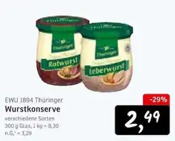 KONSUM EWU 1894 Thüringer Wurstkonserven Angebot