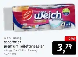 KONSUM sooo weich premium Toilettenpapier Angebot