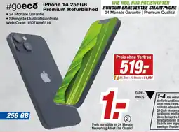 Expert Klein iPhone 14 256GB Premium Refurbished Angebot