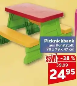 CENTERSHOP Picknickbank aus Kunststoff Angebot