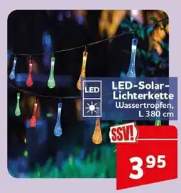 CENTERSHOP LED-Solar-Lichterkette Wassertropfen Angebot