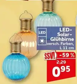 CENTERSHOP LED-Solar-Glühbirne Angebot