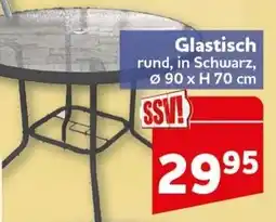 CENTERSHOP Glastisch rund, in Schwarz Angebot