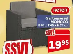 CENTERSHOP KETER Gartensessel MONACO Angebot