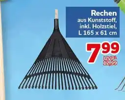 CENTERSHOP Rechen aus Kunststoff, inkl. Holzstiel Angebot