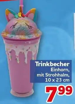CENTERSHOP Trinkbecher Einhorn Angebot