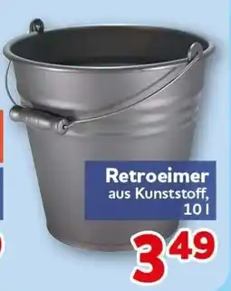 CENTERSHOP Retroeimer aus Kunststoff Angebot