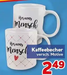 CENTERSHOP Kaffeebecher Herzens Mensch Angebot