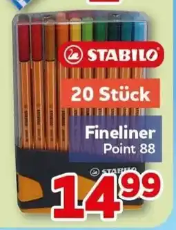 CENTERSHOP STABILO Fineliner Point 88 Angebot