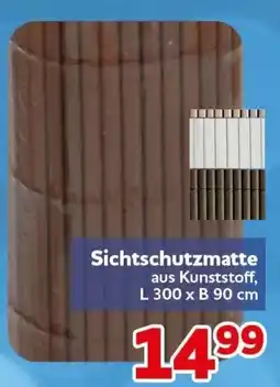 CENTERSHOP Sichtschutzmatte aus Kunststoff Angebot