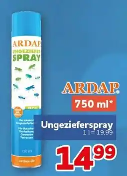 CENTERSHOP ARDAP Ungezieferspray Angebot