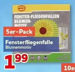 CENTERSHOP WECO Fensterfliegenfalle Blumenmotiv Angebot