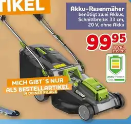 CENTERSHOP Akku-Rasenmäher Angebot