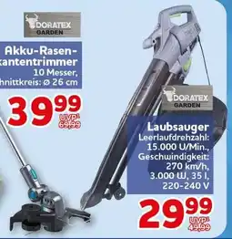 CENTERSHOP Akku-Rasenkrantentrimmer DORATEX GARDEN Angebot