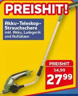 CENTERSHOP Akku-Teleskop-Strauchschere Angebot