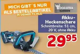 CENTERSHOP DORATEX Akku-Heckenschere Angebot