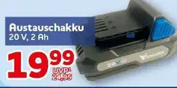 CENTERSHOP Austauschakku 20 V, 2 Ah Angebot