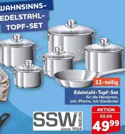 CENTERSHOP Edelstahl-Topf-Set GSW Angebot