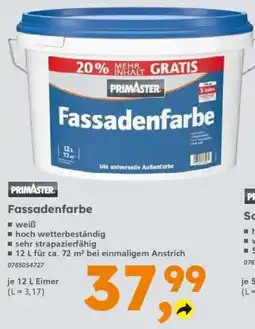 Globus Baumarkt PRIMASTER Fassadenfarbe Angebot