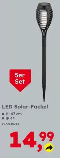 Globus Baumarkt LED Solar-Fackel Angebot