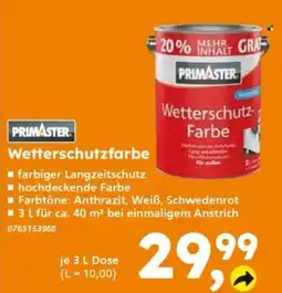Globus Baumarkt Primaster Wetterschutzfarbe Angebot