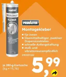 Globus Baumarkt PRIMASTER Montagekleber Angebot