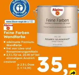 Globus Baumarkt Alpina Feine Farben Wandfarbe Angebot
