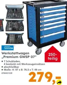 Globus Baumarkt Güde Werkstattwagen „Premium GWSP 07“ Angebot