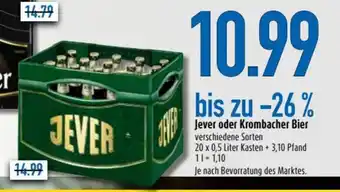 diska Jever Bier 0.5l Angebot